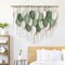 Large Macrame Wall Hanging Boho Leaf Tapestry, Handmade Woven Wall Decor, Chic Bohemian Wall Art for Bedroom, Living Room, Nursery, or Office, 39"W x 29.5"L